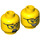 LEGO Geel Paola Minifigure Hoofd (Verzonken Solid Stud) (3626 / 57291)