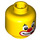 LEGO Yellow Party Clown Minifigure Head (Recessed Solid Stud) (3626 / 38218)