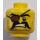 LEGO Gul Pirat Minifigur Hoved (Forsænket solid knops) (3626 / 19439)