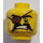 LEGO Yellow Pirate Minifigure Head (Recessed Solid Stud) (3626 / 19439)