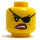 LEGO Yellow Pirate Princess Head (Recessed Solid Stud) (3626 / 19516)