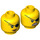 LEGO Yellow Pirate Princess Head (Recessed Solid Stud) (3626 / 19516)