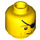 LEGO Gelb Pirate mit Blau Jacket und Bicorne mit Weiß Skull und Bones Kopf (Sicherheitsbolzen) (3626 / 85553)