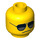 LEGO Yellow Plain Head with Sunglasses (Recessed Solid Stud) (13626 / 99509)