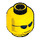 LEGO Amarillo Plano Cabeza con Gafas de sol (Espiga de seguridad) (3626 / 52516)