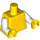 LEGO Yellow Plain Torso with White Arms and Yellow Hands (76382 / 88585)