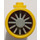 LEGO Yellow Plane Jet Engine with Light Gray Center