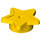LEGO Jaune assiette 1 x 1 Rond avec Star (11609 / 28619)