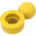 LEGO Yellow Plate 1 x 1 Round with Towball (Round Hole)