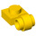 LEGO Geel Plaat 1 x 1 met Klem (Dikke ring) (4081 / 41632)