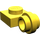 LEGO Gelb Platte 1 x 1 mit Clip (Dünner Ring) (4081)