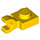 LEGO Gelb Platte 1 x 1 mit Horizontaler Clip (Clip mit flacher Vorderseite) (6019)
