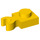 LEGO Jaune assiette 1 x 1 avec Verticale Agrafe (Clip mince en U) (4085 / 60897)