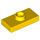 LEGO Yellow Plate 1 x 2 with 1 Stud (with Groove and Bottom Stud Holder) (15573)
