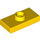 LEGO Yellow Plate 1 x 2 with 1 Stud (with Groove and Bottom Stud Holder) (15573 / 78823)