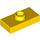 LEGO Geel Plaat 1 x 2 met 1 Stud (zonder Groef in onderzijde) (3794)