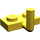 LEGO Geel Plaat 1 x 2 met Haak (5 mm horizontale arm) (43876 / 88072)