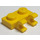 LEGO Geel Plaat 1 x 2 met Horizontaal Clips (Open &#039;O&#039;-clips) (49563 / 60470)