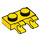 LEGO Jaune assiette 1 x 2 avec Horizontal Clips (Ouvrir les clips &#039;O&#039;) (49563 / 60470)