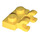 LEGO Geel Plaat 1 x 2 met Horizontaal Clips (Open &#039;O&#039;-clips) (49563 / 60470)