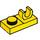 LEGO Gelb Platte 1 x 2 mit oben Clip ohne Lücke (44861)