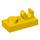 LEGO Jaune assiette 1 x 2 avec Haut Agrafe sans écart (44861)
