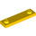 LEGO Yellow Plate 1 x 4 with Two Studs with Groove (41740)