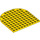 LEGO Yellow Plate 10 x 10 Half Circle (80031)