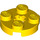 LEGO Jaune assiette 2 x 2 Rond avec Essieu Trou (avec trou d&#039;axe &#039;+&#039;) (4032)