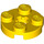 LEGO Gelb Platte 2 x 2 Runden mit Achse Loch (mit &#039;X&#039;-Achsloch) (4032)