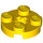 LEGO Geel Plaat 2 x 2 Ronde met As Gat (met &#039;X&#039;-vormig asgat) (4032)