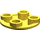 LEGO Geel Plaat 2 x 2 Ronde met Afgerond Onderzijde (2654 / 28558)