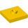 LEGO Geel Plaat 2 x 2 met groef en 1 Midden Stud (23893 / 87580)