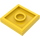 LEGO Geel Plaat 2 x 2 met groef en 1 Midden Stud (23893 / 87580)