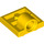 LEGO Gelb Platte 2 x 2 mit Loch mit unter Kreuzstütze (10247)