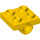 LEGO Gelb Platte 2 x 2 mit Loch ohne untere Kreuzstütze (2444)