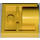 LEGO Yellow Plate 2 x 2 with Hole without Underneath Cross Support (2444)