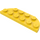 LEGO Yellow Plate 2 x 6 with Rounded Corners (18980)