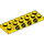 LEGO Geel Plaat 2 x 6 x 0.7 met 4 Studs Aan Kant (72132 / 87609)
