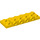 LEGO Gelb Platte 2 x 6 x 0.7 mit 4 Bolzen auf Seite (72132 / 87609)