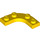 LEGO Yellow Plate 3 x 3 Rounded Corner (68568)