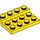 LEGO Yellow Plate 3 x 4 x 0.7 Rounded (3263)