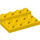 LEGO Geel Plaat 3 x 4 x 0.7 Afgerond (3263)