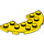 LEGO Geel Plaat 3 x 6 Ronde Halve Cirkel met Uitsparing (18646)