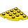 LEGO Yellow Plate 4 x 4 Round Corner (30565)