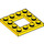 LEGO Amarillo Placa 4 x 4 con 2 x 2 Open Centro (64799)