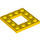 LEGO Amarillo Placa 4 x 4 con 2 x 2 Open Centro (64799)