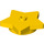 LEGO Geel Plaat 4 x 4 x 0.7 Ronde Star (39611)