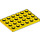 LEGO Jaune assiette 4 x 6 (3032)