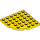 LEGO Yellow Plate 6 x 6 Round Corner (6003)